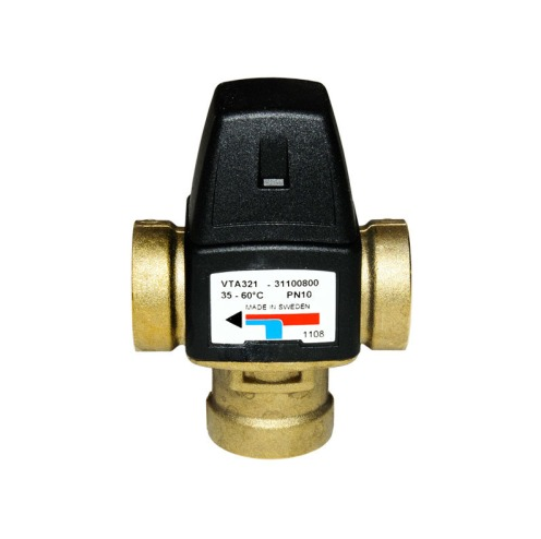 Клапан термостатический VTA 321, 35-60*C Rp3/4-1,6 Ду20 Kvs=1,6, Esbe 