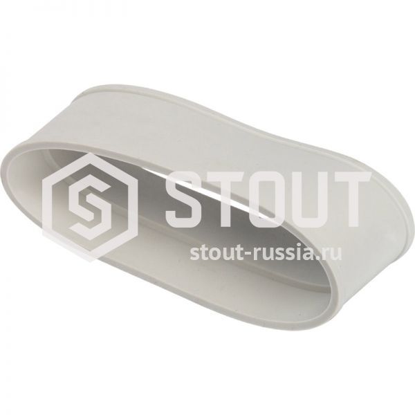 Элемент дымохода 80/80 адаптер для подкл. разд. труб (совместимый с BAXI) STOUT