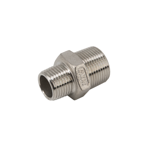 Ниппель переходной НН 1/2"х1/4" PN16  нерж. сталь AISI304