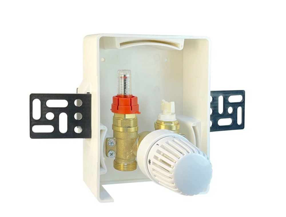 Комплект терморегулирующий (по температуре обратки) скрытый BOX 2 Valfex