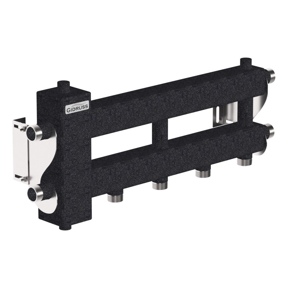 Балансировочный коллектор BM-60-3D.EPP (2 контура вниз или вверх и 1 в сторону) GIDRUSS