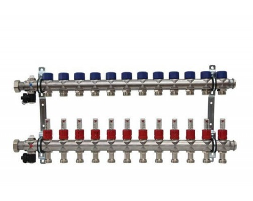 Коллектор с расходомерами на 12 выходов 3/4" евроконус FRAENKISCHE