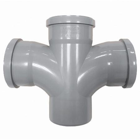 Крестовина 110/110/110 угол 87 гр с плавным радиальным подключением