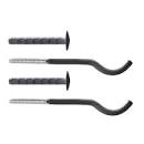 Набор плоских кронштейнов с дюбелями 7x170мм, черные (уп.=2шт.) Royal Thermo