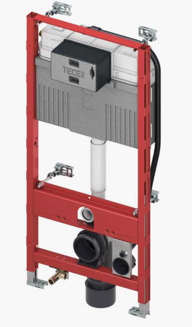 Модуль для установки унитаза (h=1120) Uni 2.0, фронт. панель, (под профиль), TECEspring Profil