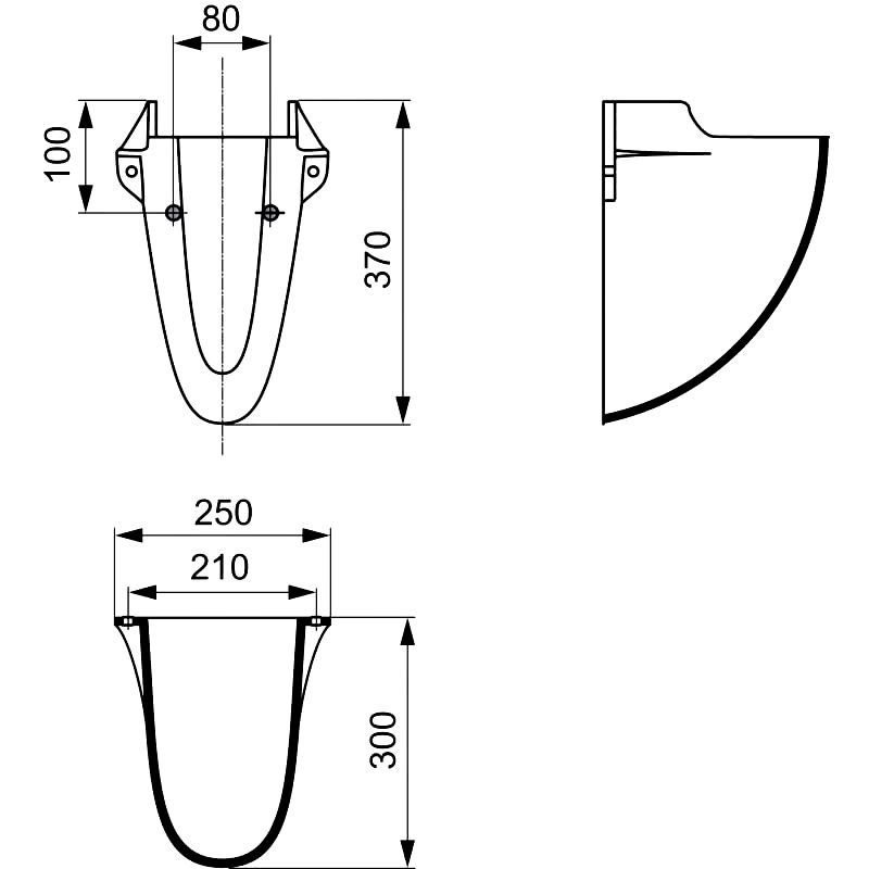 Полуколонна Oceane, IDEAL STANDARD