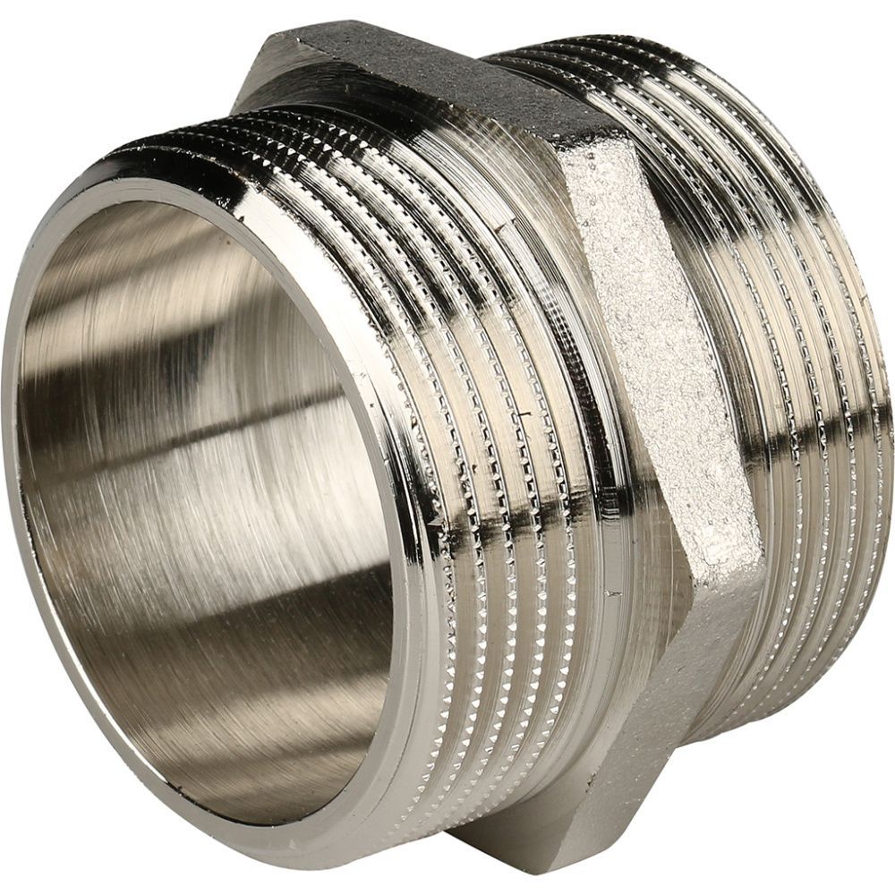 Ниппель НН 11/2х11/2 (никель) Stout