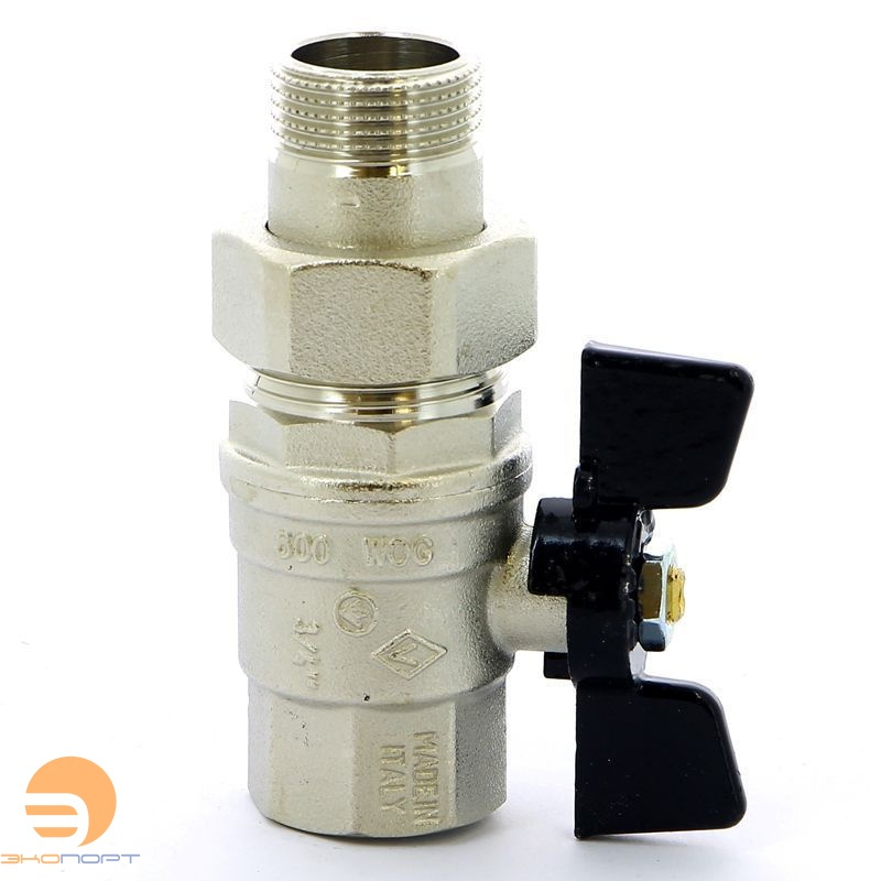 Кран со сгоном усиленный НВ  3/4" (бабочка) Bugatti