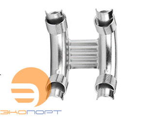 Фиксатор поворота сдвоенный с кольцами оцинк. сталь 16 мм Varmega