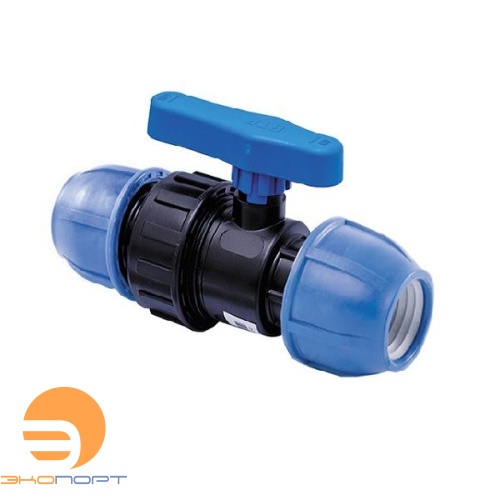 Кран шаровый 25 PN16 РТП ПНД