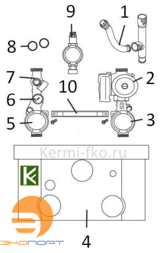 Группа подключения насоса для GB162-70/85/100 V2