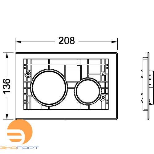 Клавиша TECEloop Modular, белый, TECE