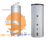 Водонагреватель для бытовой воды, EBS-PU 150 л. эмаль, с изоляцией (гар. 8 лет)