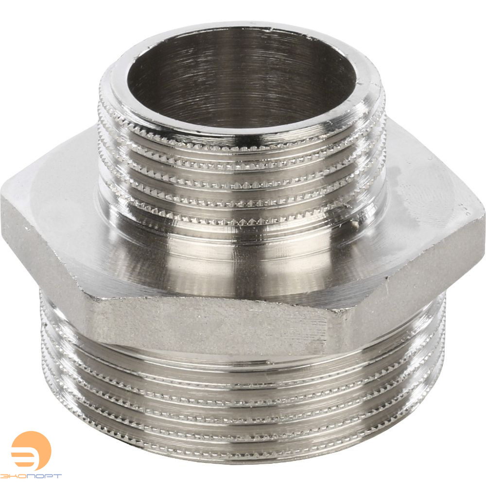 Ниппель переходной НН 1 1/2х1 (никель) Stout