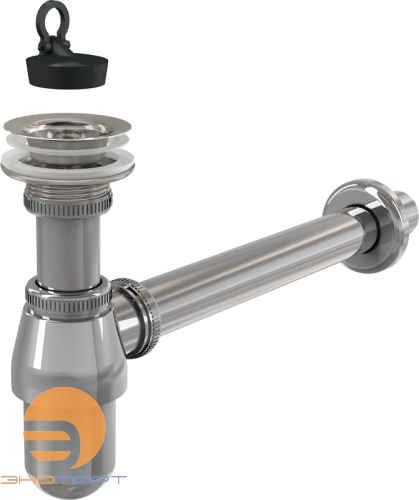 Сифон для умывальника с выпуском 11/4 DN 32 ХРОМ ALCA PLAST