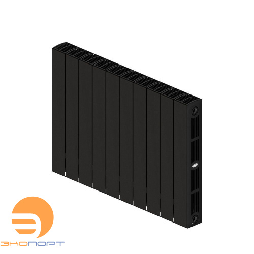 Радиатор биметал. SUPReMO 500/90 (202Вт) 10 секций боковое подкл. Rifar Антрацит