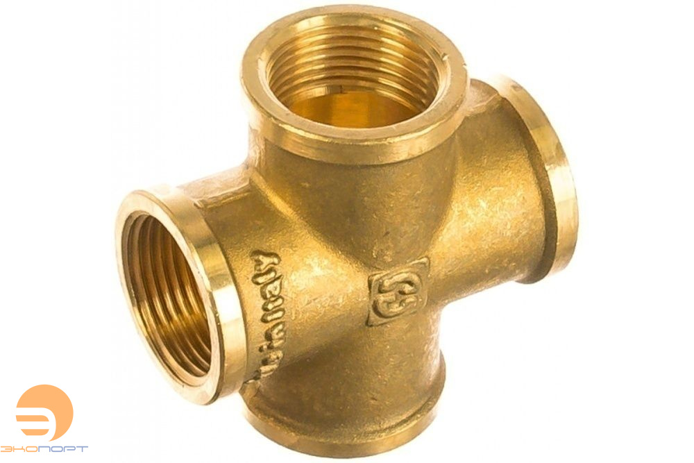 Крестовина ВВ 1/2" (латунь) Stout