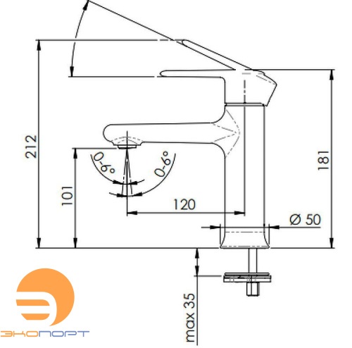 Смеситель для раковины Vanity Remer, в наличии