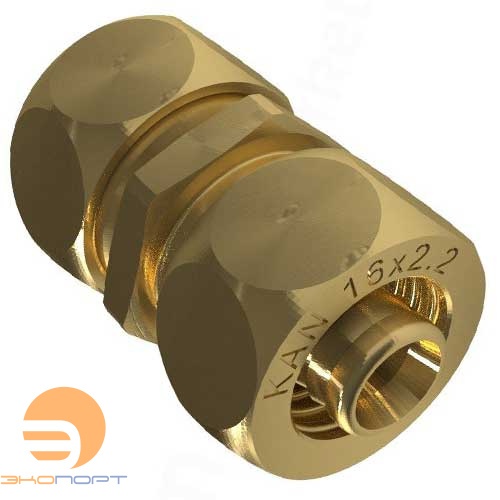 Соединитель свинчиваемый 16х1/2 ВР латунный KAN-therm ULTRALINE