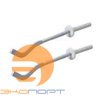 Кронштейн анкерный для радиаторов 7х180 мм с дюбелем 10x75 мм плоский эмал.УП (2шт) UNI-FITT