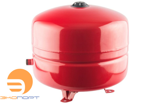 Бак расширительный на отопления 100 л, с опорными стойками и диафрагмой 5 bar, 3/4", красный STOUT