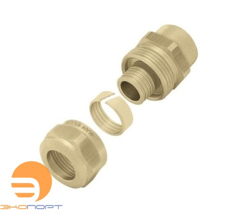 Соединитель свинчиваемый 14*2 G1/2" ВР латунный KAN-therm