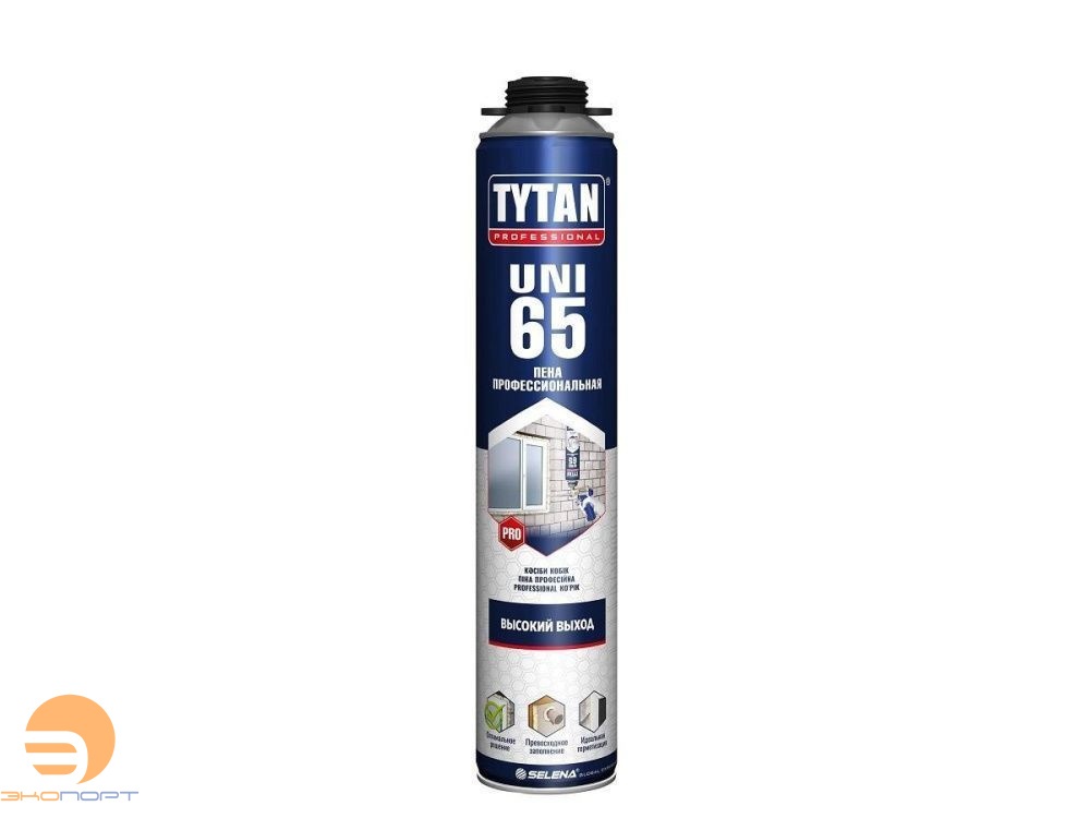 Пена монтажная TYTAN UNI 65L, професс. 750 мл. 