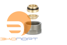 Соединение резьбозажим. 15 (резьба 3/4") серый Varmega