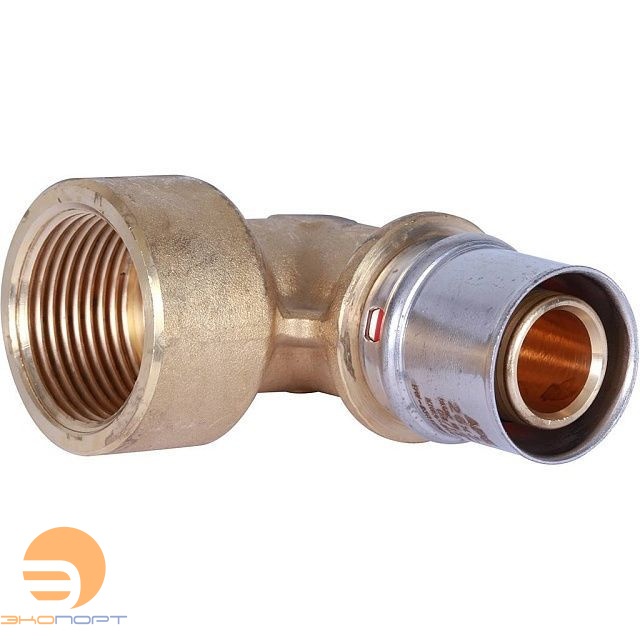 Угольник  26-1" ВР латунь, пресс Stout