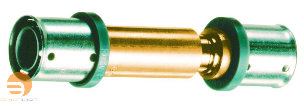 Муфта телескопическая 20х2 латунь, пресс FAR