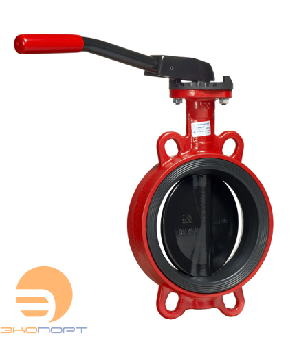 Затвор дисковый поворотный ЗПВС-150х1,6 - FL(w)-3-150-MN-E с ручкой, Ду150, Ру16, корпус-GG25, диск-GGG40, седло-EPDM, Tраб=-15/+95с, Тмакс=-20/+110с