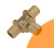 Тройник 18*2,5/18*2,5/14*2 Push латунь Push KAN-therm