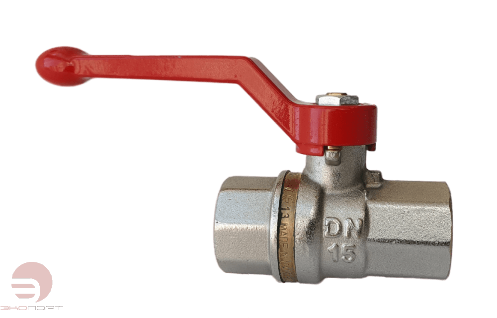 Кран шаровой BVR-R Ду 25, вн. резьба,рычаг, Ру40,Tmax=110C Ридан