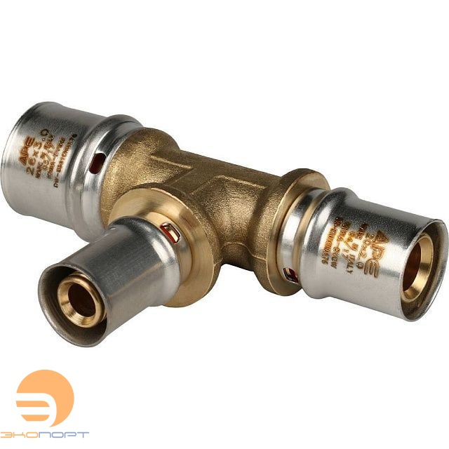 Тройник  26х16х20 латунь пресс Stout