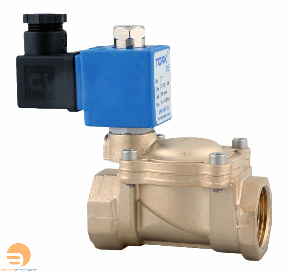 Клапан соленоидный T-GP 108 230/50AC 2/2 НЗ BSP 2" 46 мм  0.5-12 бар -10...+80С