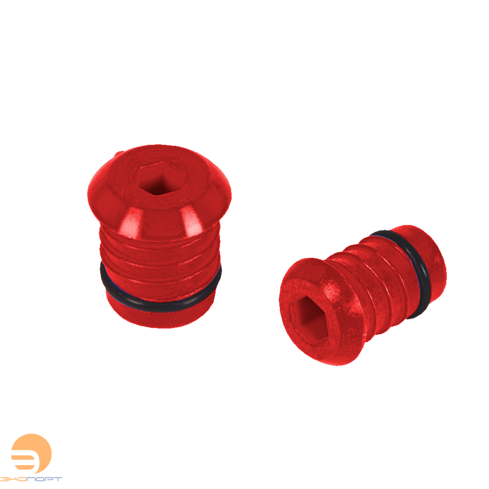 Тестовая заглушка для труб Ду 26мм, красная