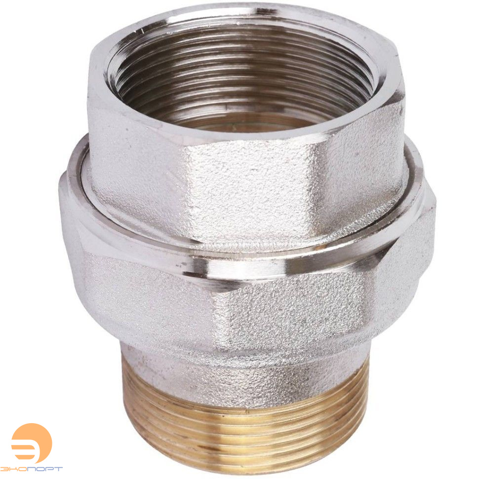 Сгон прямой (американка) 11/2" (никель) ITAP