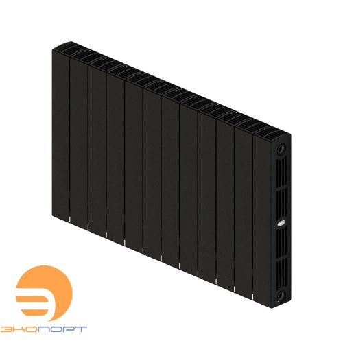 Радиатор биметаллический SUPReMO 500/90 (202Вт) 12 секций боковое подкл. Rifar Антрацит
