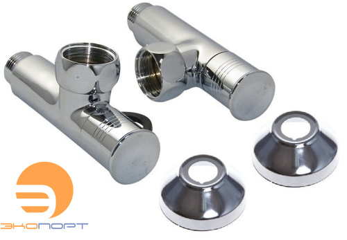 Кран угловой, колпачок 1"х3/4" г/ш с отражателем SMART/Компл ПАРА (2шт.)