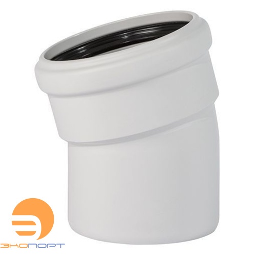 Отвод для бесшум. канализации SKВ DN110х15°, Ger