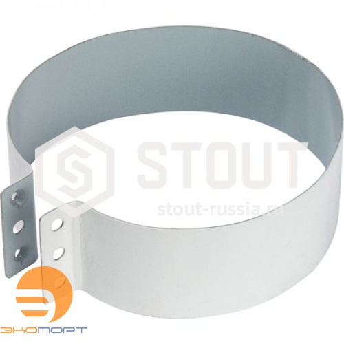 Элемент дымохода 80/80 адаптер для подкл. разд. труб (совместимый с BAXI) STOUT