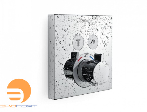Термостат с двумя запорными вентилями Select Highflow, HANSGROHE