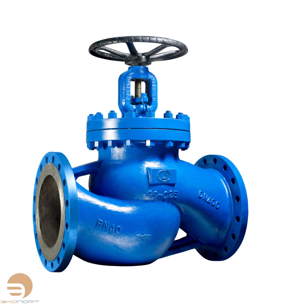 Вентиль запорный KV40.03.01.250.40.Ф/Ф сальниковый стальной ф/ф Ду250 Ру40 Тмакс=400оС