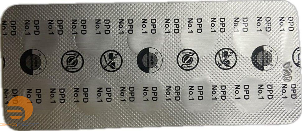 Таблетки DPD №1 (10 штук) для определения содержания хлора, Mayer Schwimmbad