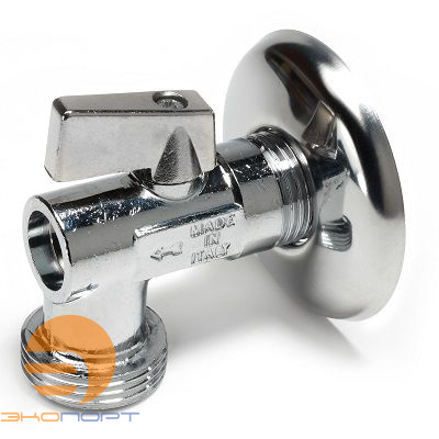 Кран шаровой угловой 1/2х3/4 хромированный Giacomini