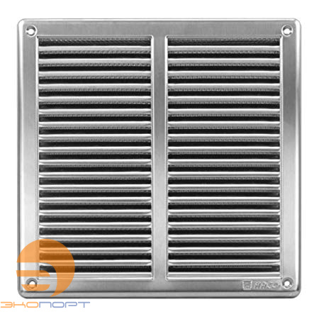 Решетка вент. NVM 150х150 с монтажной рамой и сеткой нреж. HACO