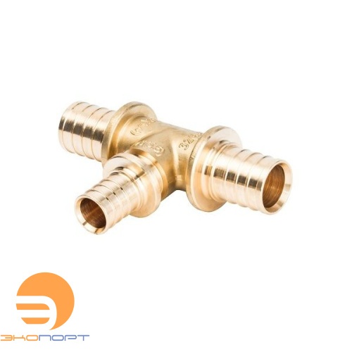 Тройник переходной 32-25-25 латунь STOUT