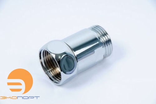 Сгон прямой (американка) для полотенцесушителей 3/4 х 1/2 ВН ХРОМ SANITAN