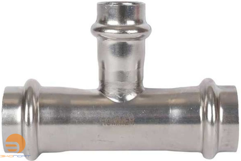 Тройник press 22х18х22 нерж. Rommer