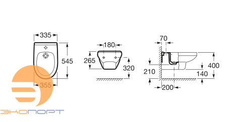Биде подвесное Victoria (Laura) /Тосно ROCA